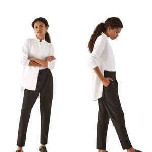 Aday Something Borrowed Shirt in white XS  Oversized NWOT